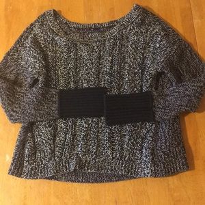 Heavy Cable Knit Sweater. Size L.